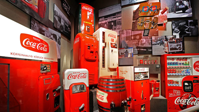 A room full of Coca-Cola memorabilia