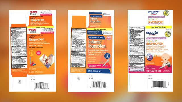 Infant ibuprofen voluntary recall expanded to 3 more