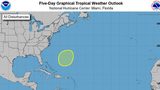 The National Hurricane Center said an area of low pressure had a 30% chance of developing into a tropical storm.
